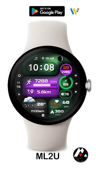ML2U 255 Watch Face screenshot 1