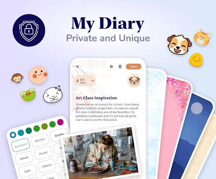 My Diary - Daily Journal, Lock screenshot 1