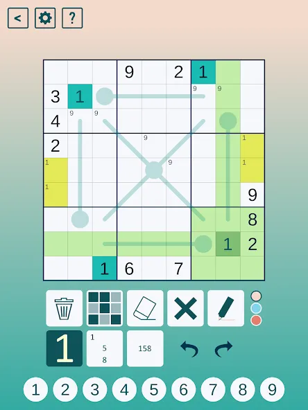 Thermo Sudoku screenshot 5