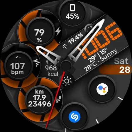 Digital Watch Face CUE097 screenshot 9