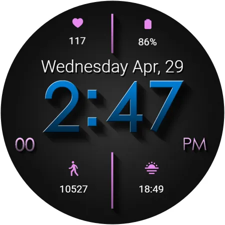 Material Shadow WatchFace 2026 screenshot 7