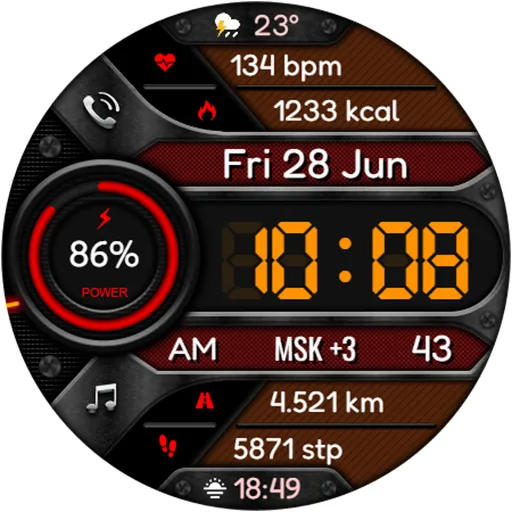 DIGI CORTEX Watch face screenshot 15