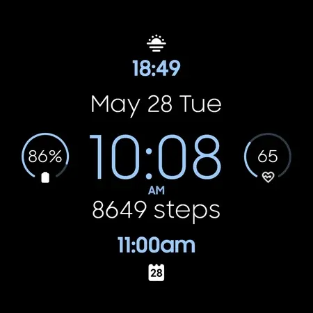 Shine 360 - digital watch face screenshot 10