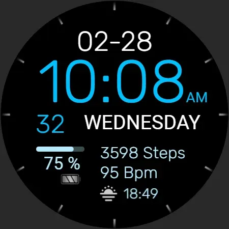 PW93 Digit Ease Watch Face screenshot 35