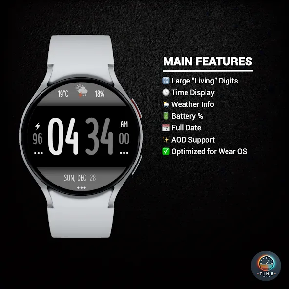 Living Digits Watch Face screenshot 2