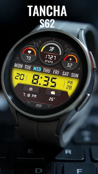 Tancha S62 Retro Watch Face screenshot 3