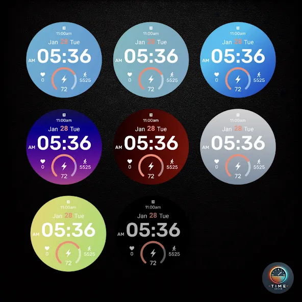 Glacier Digital Watch Face screenshot 3