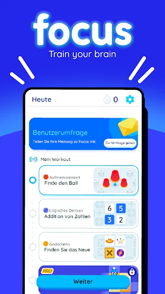 Focus: Gehirnjogging & Rätsel screenshot 2