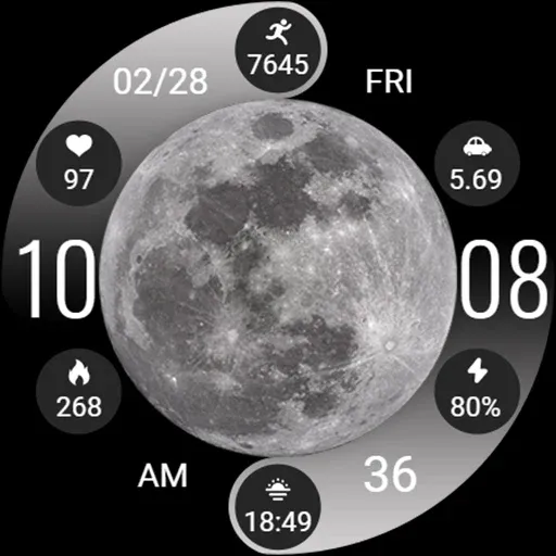 ZKin Watch Face Lunar Widget screenshot 28