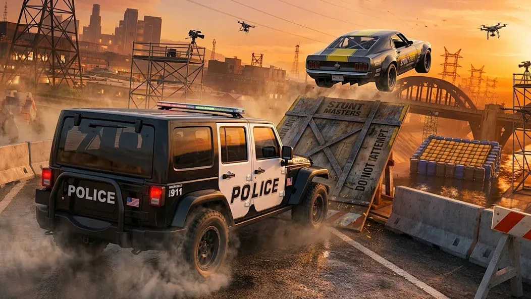 US police car chase simulator screenshot 4