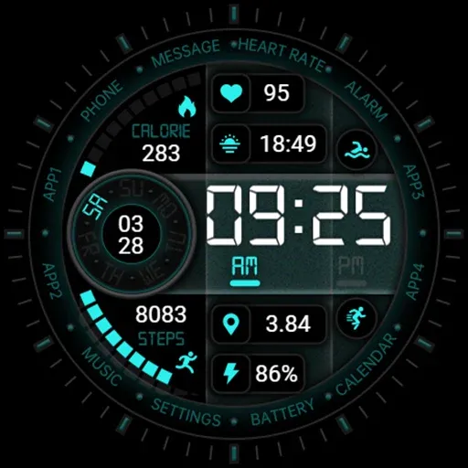 Blue Frosted Glass ZKin Watch screenshot 41