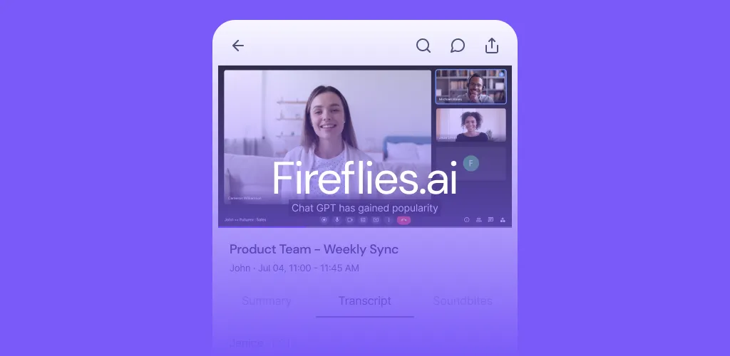 Fireflies: AI notetaker screenshot 7