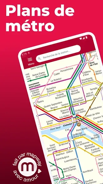 Métro de Paris et Itinéraires screenshot 1