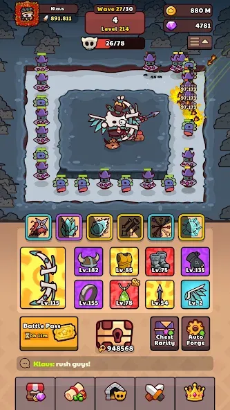 Smith Legend: Idle Rpg TD screenshot 8
