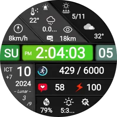 N-SPORT711 MultiNews WatchFace screenshot 14