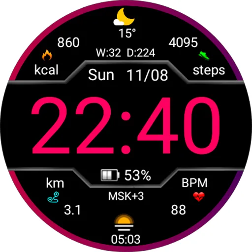 Digital Nurman Watch Face screenshot 20
