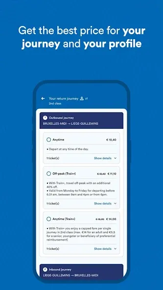 SNCB/NMBS: Timetable & tickets screenshot 5