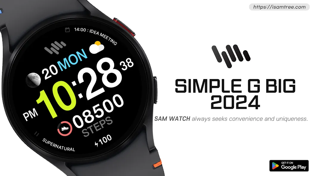 SamWatch Simple G Big 2024 screenshot 1