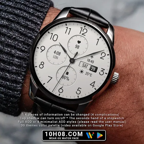 Watch face 10h08.com #133 screenshot 1