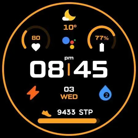 Night ver 16 - watch face screenshot 21