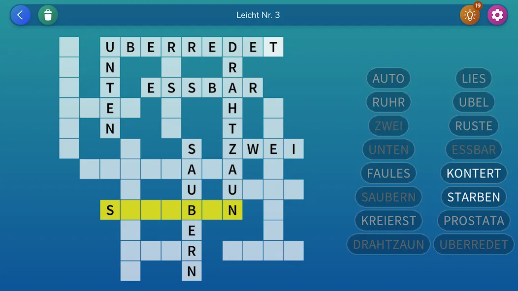 Kreuzgitter Worträtsel screenshot 5