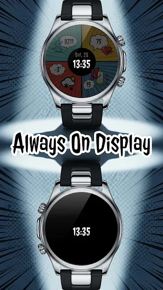 Digital Watchface Comic 2 screenshot 2