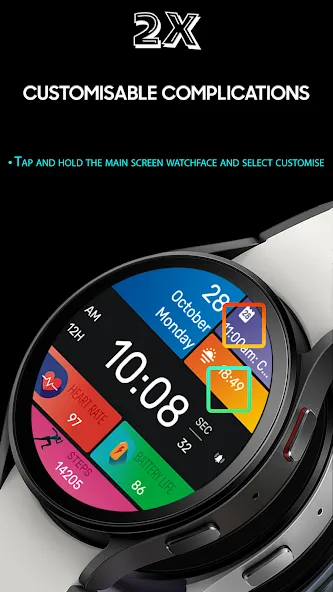 IA61 Digital Watchface screenshot 4