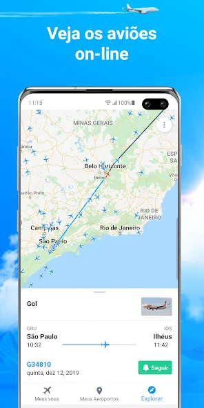 Aviões ao Vivo - Radar de Voos screenshot 1