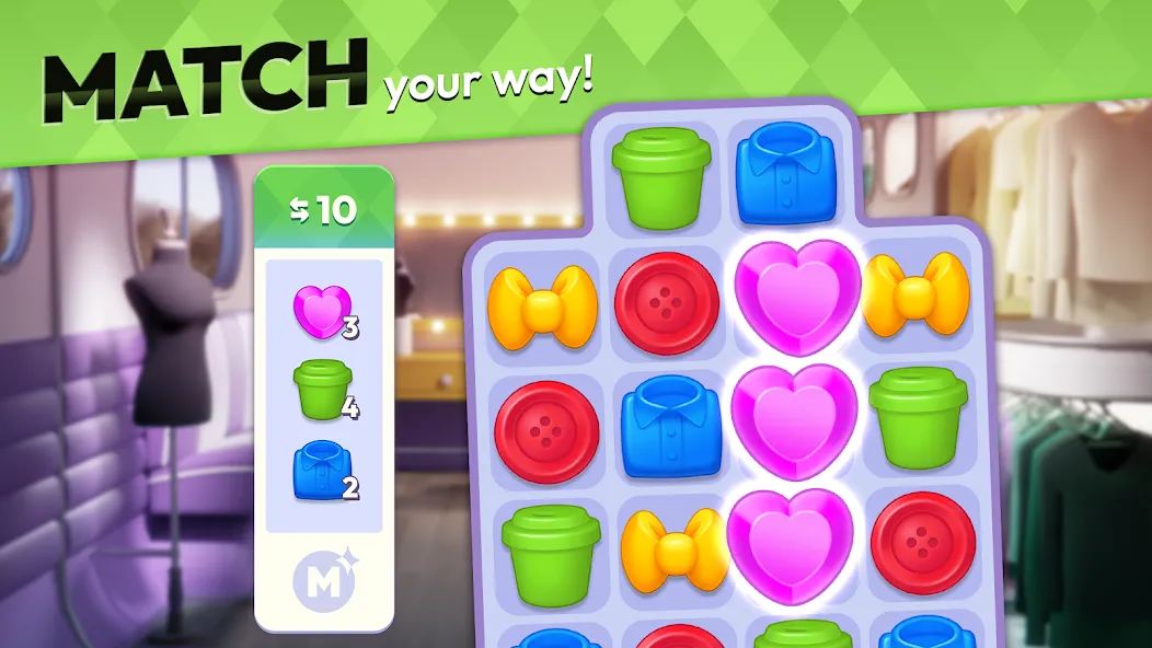 Makeover Match - Fashion Game screenshot 5