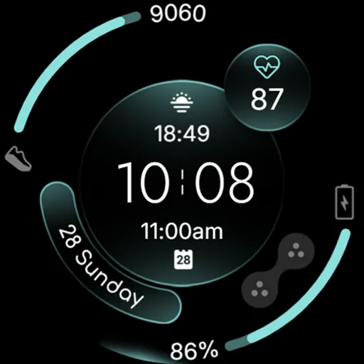 QuanTick 02 Minimal Watch Face screenshot 25