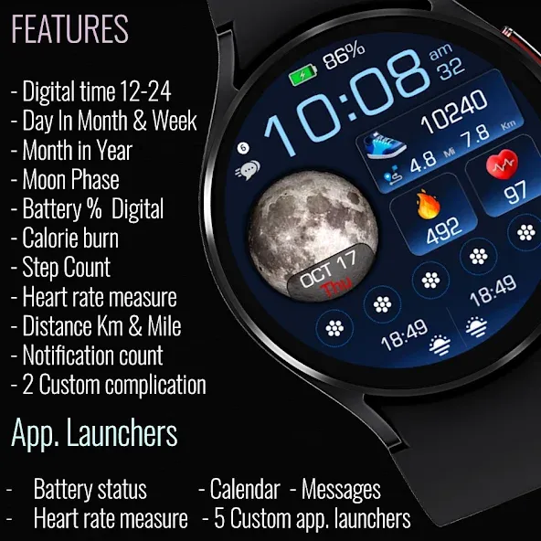 Modular Moon Tracker Watch 37 screenshot 6