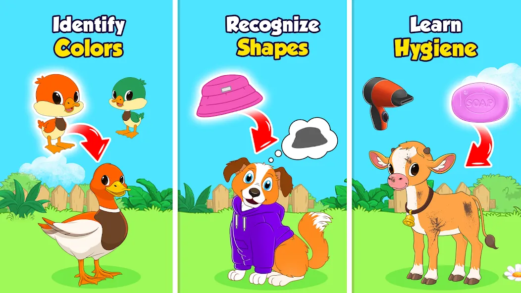 Farm animal games for kids 2-5 screenshot 1