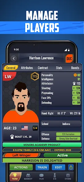 Ultimate Pro Hockey GM screenshot 1