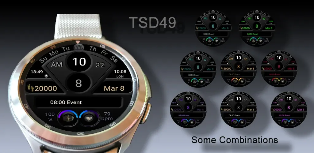 TSD49 Watch Face for Wear OS screenshot 1