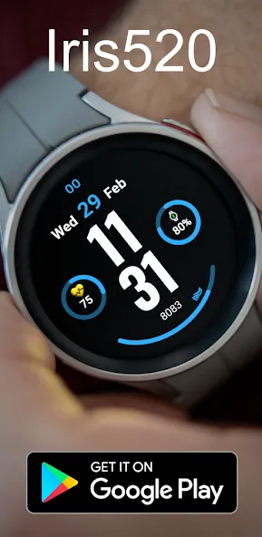 Iris520 Digital Watch Face screenshot 4