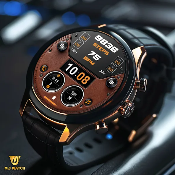 MJ200 Leather Digital Watch screenshot 4