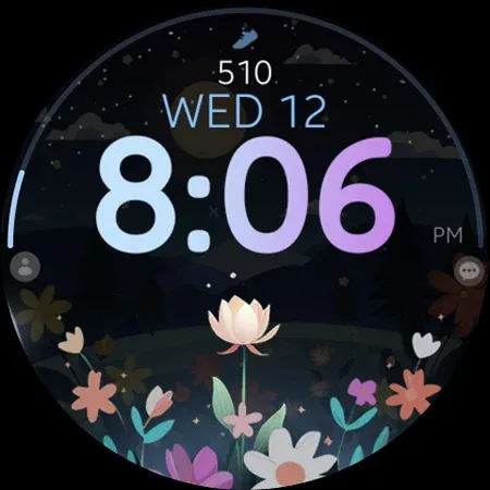 Flower Steps watch face screenshot 12