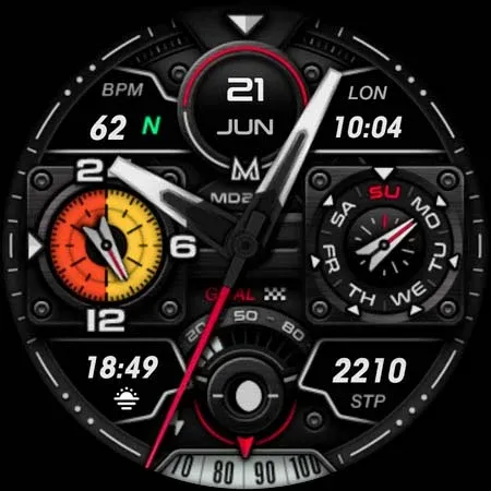 MD284 Analog watch face screenshot 10