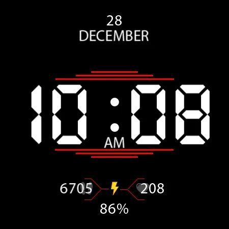 Key037 Digital Watch Face screenshot 27