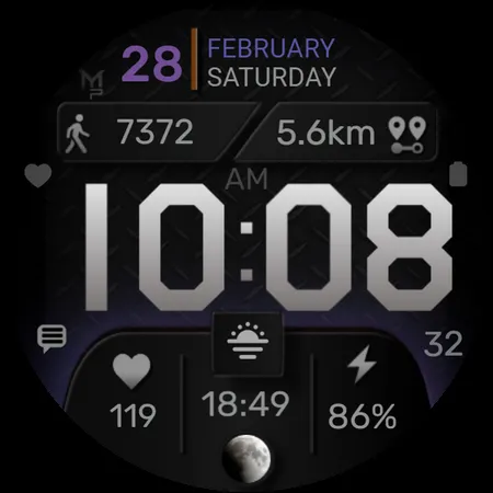 TWOOSTY - Digital Watch Face screenshot 8
