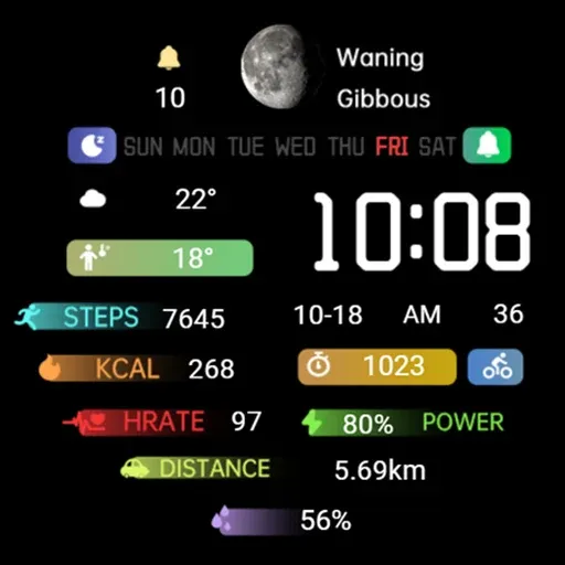 Colorful Icon Tail ZKin Watch screenshot 6