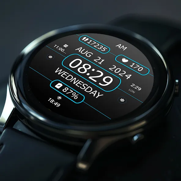 Key WF28 Digital Watch Face screenshot 6