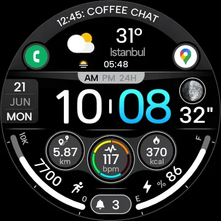 Digi Dash Clock - Watch Face screenshot 29