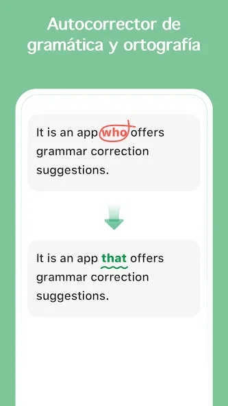 Corrector de inglés AI Grammar screenshot 1