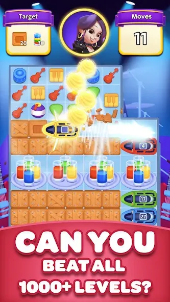 Match 3 - Hard Rock Adventures screenshot 3
