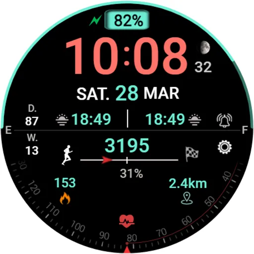 DIGI SERAS Watch face screenshot 17