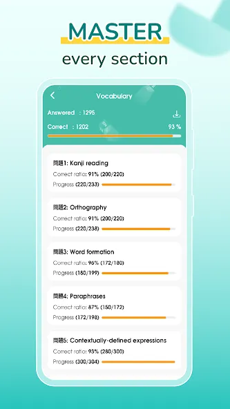 Migii JLPT: JLPT test N5-N1 screenshot 6