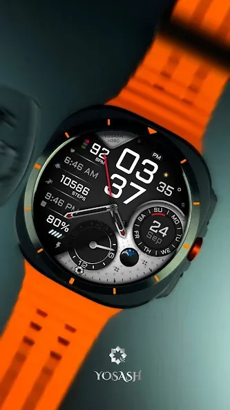 H390 Analog Digital Watch Face screenshot 1