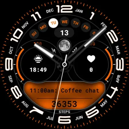 Hybrid Watch Face 012 screenshot 7