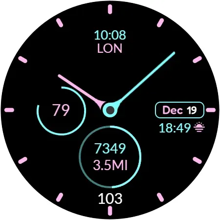 Clean Analog watch face screenshot 13
